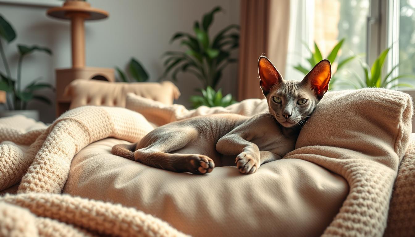 confort pisică Devon Rex