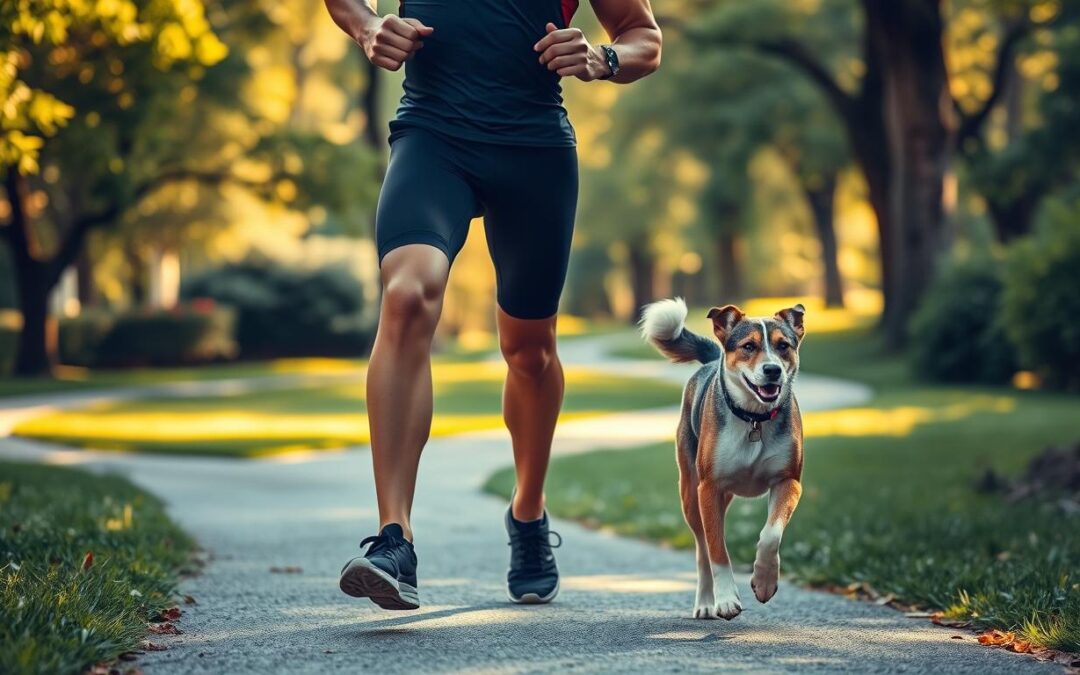 Câine și sportivi