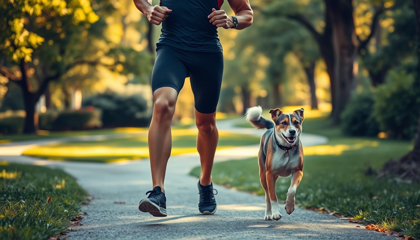 Câine și sportivi