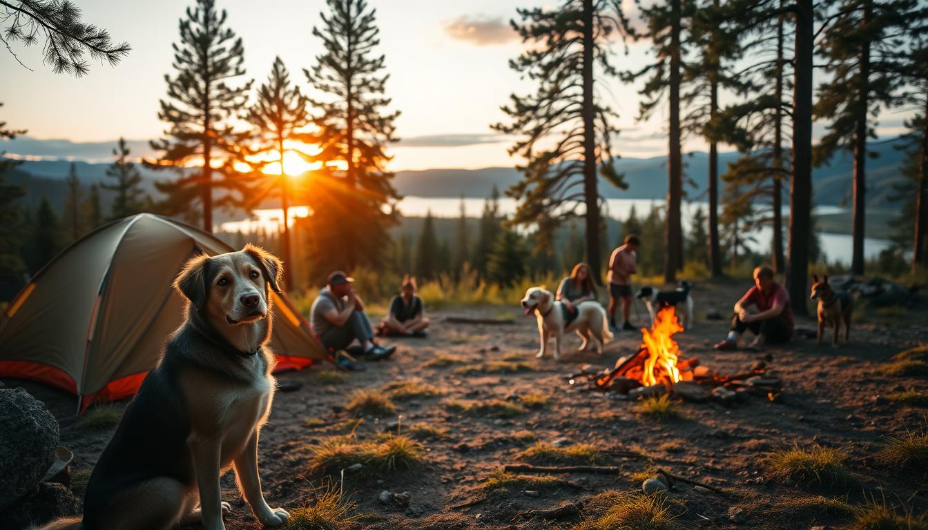 Camping cu câinele