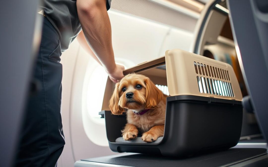 câine în avion