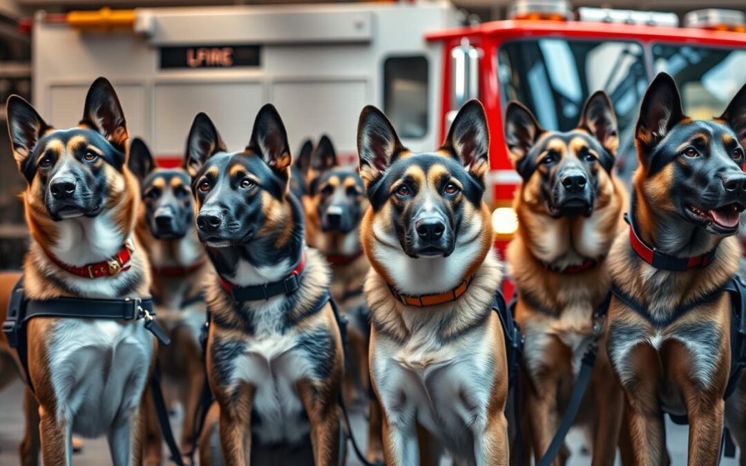 câini ca detectoare de incendii