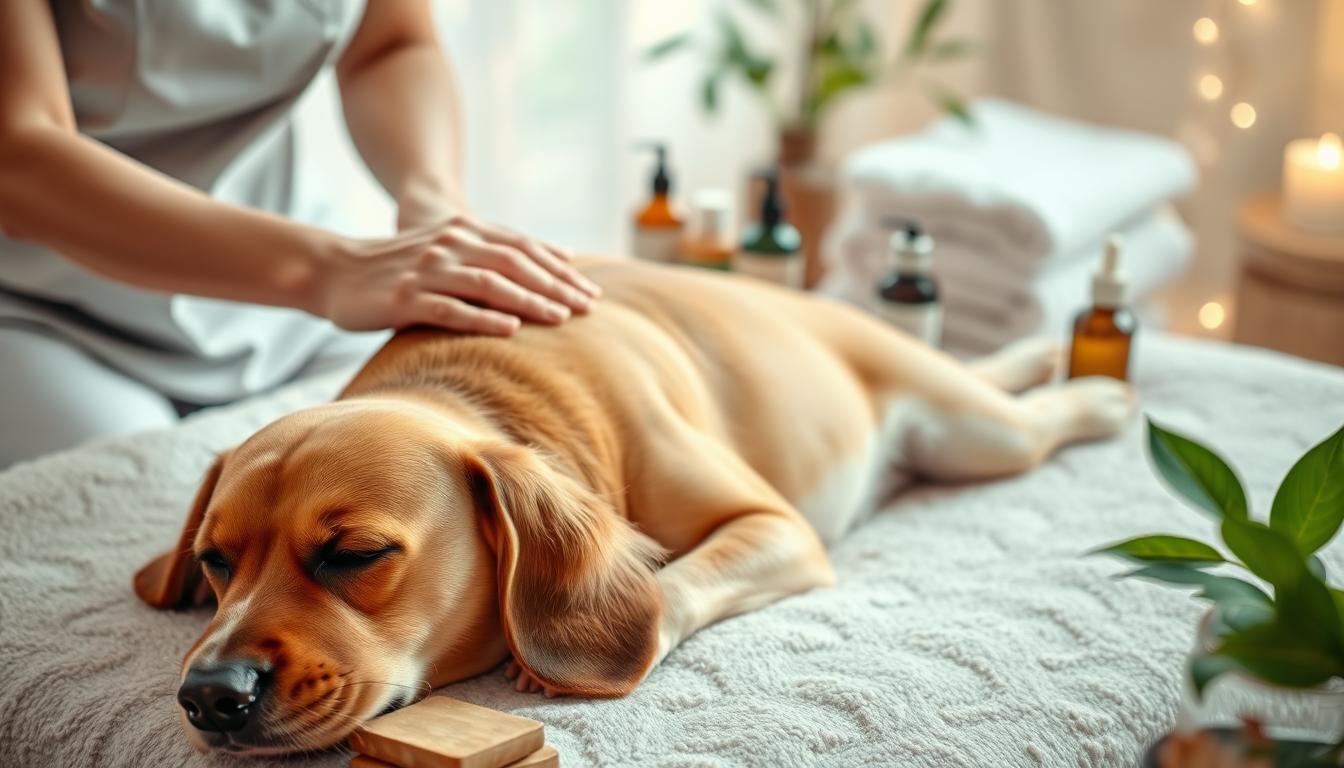 masaj terapeutic pentru câini