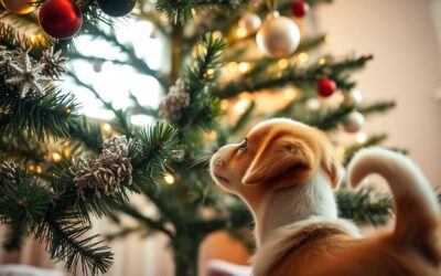 Pericolele bradului de Crăciun pentru câini – Tot ce trebuie să știi despre asta!