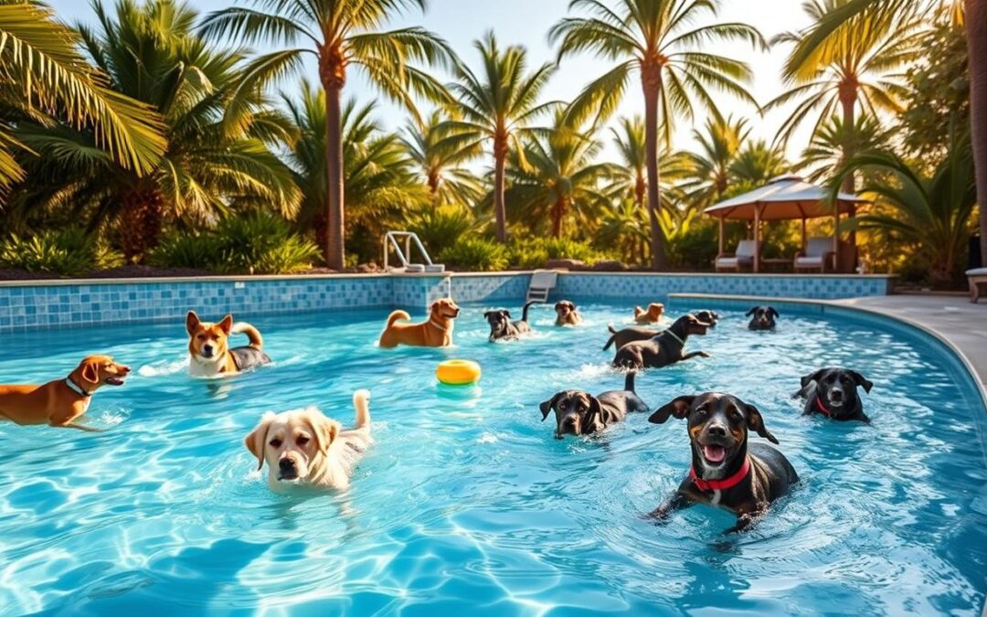 piscină pentru câini