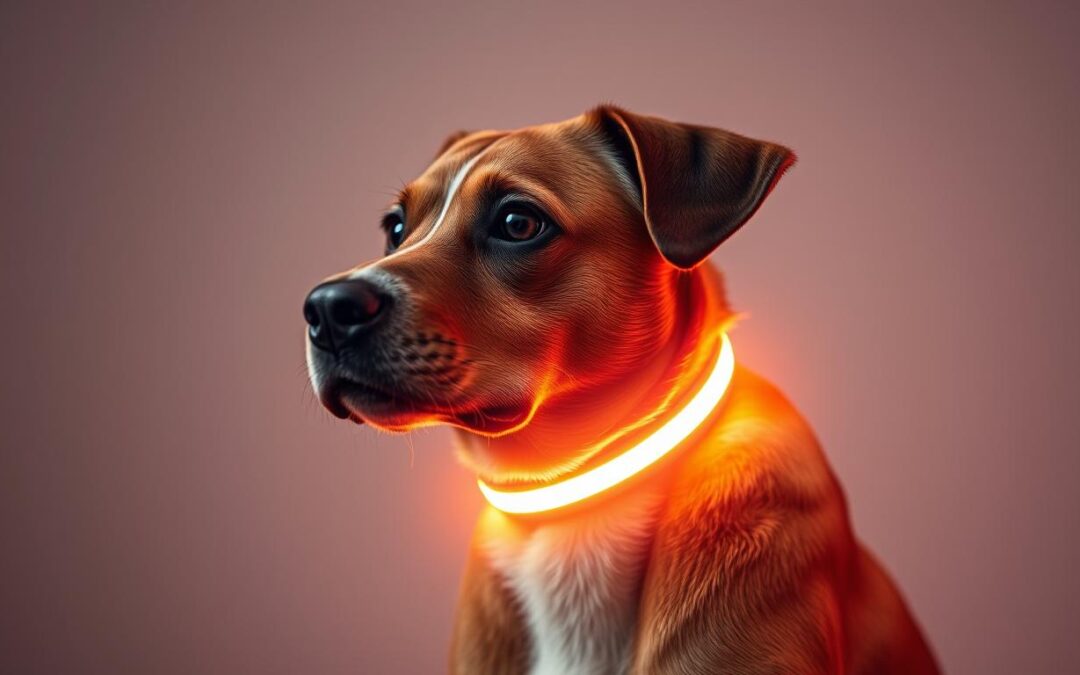 zgardă luminoasă pentru câini