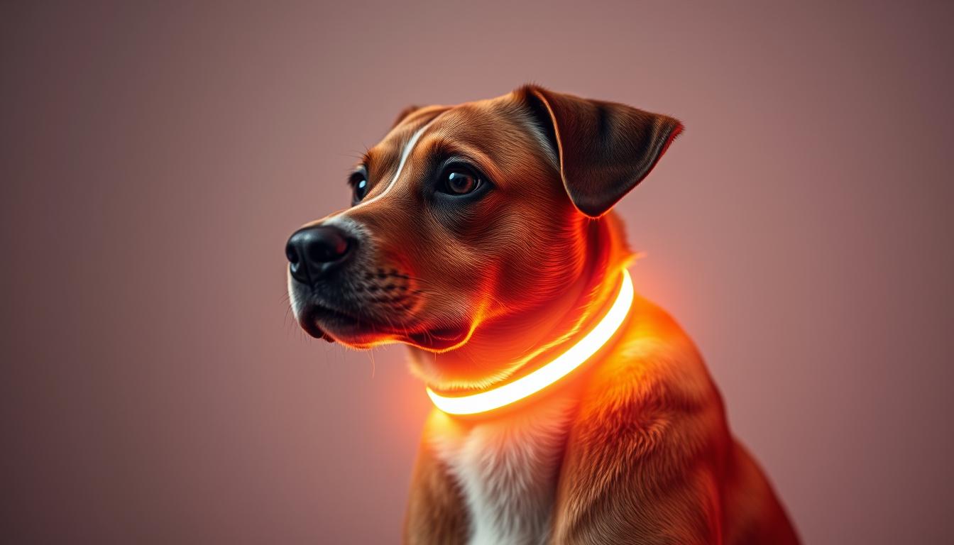zgardă luminoasă pentru câini