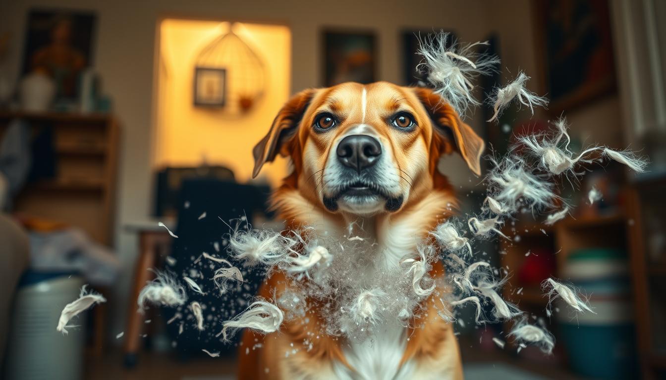 Câinele meu năpârlește