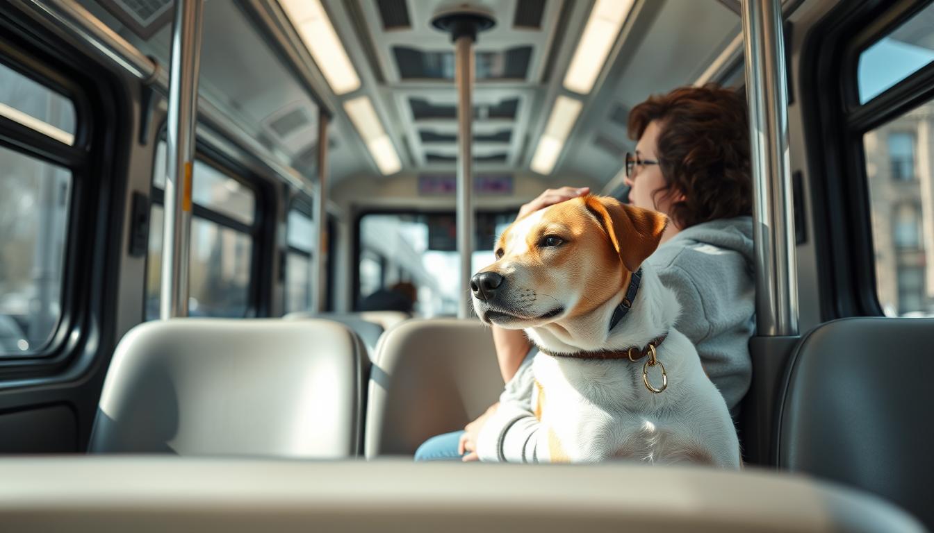 Obișnuirea câinelui cu transportul public