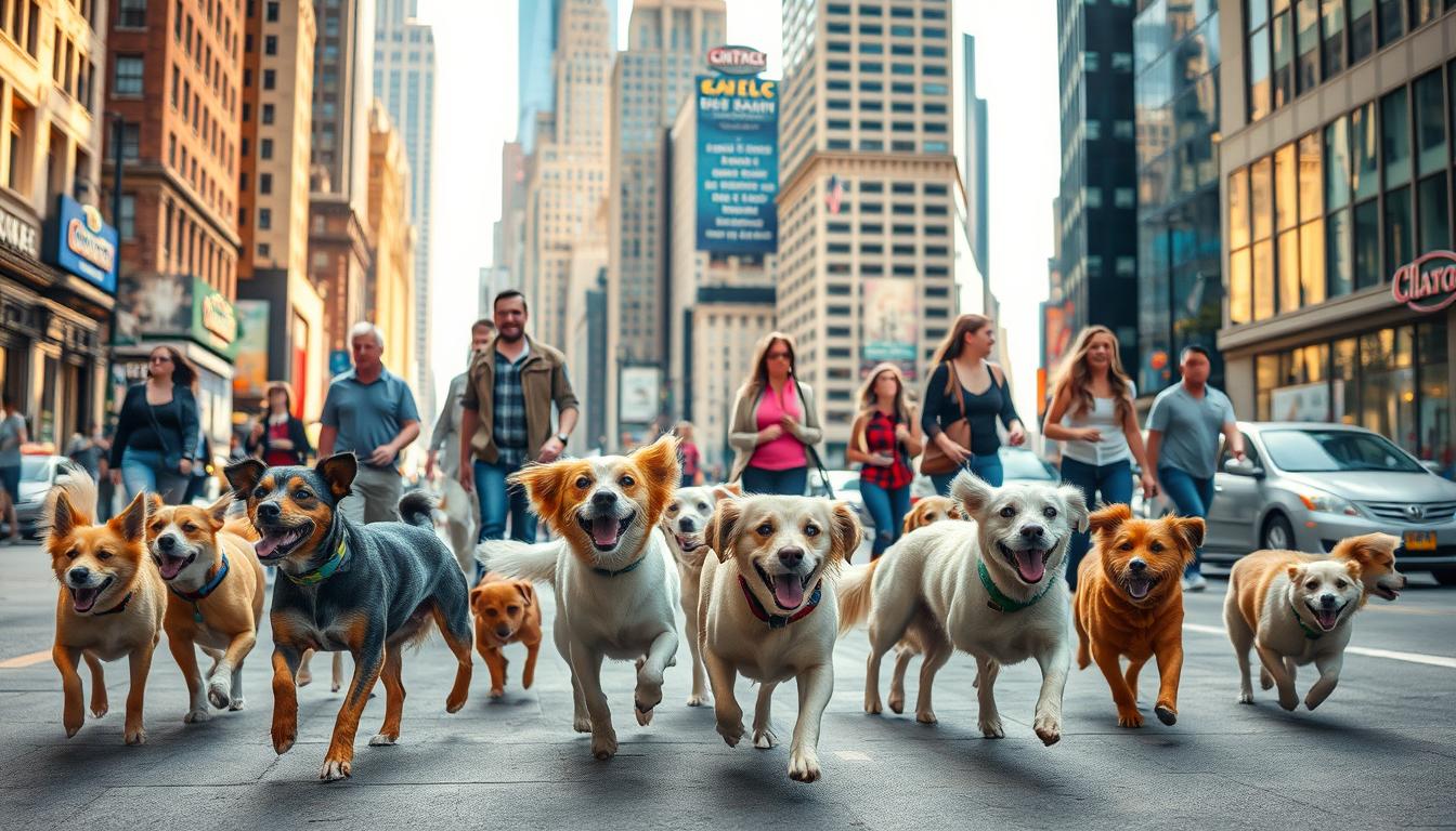 Obișnuirea câinelui cu viața urbană