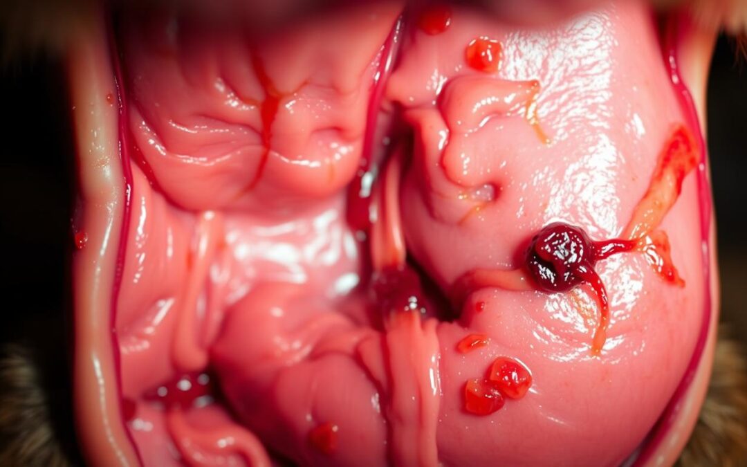 Semne ale ulcerului gastric la câini