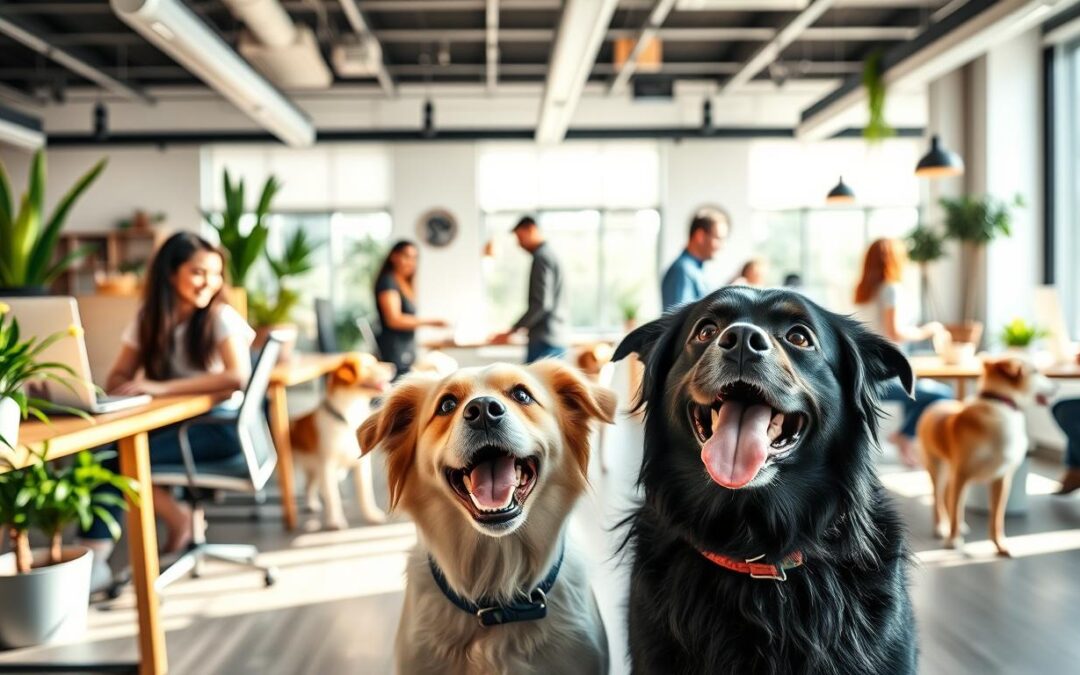 câinele în spațiile de coworking