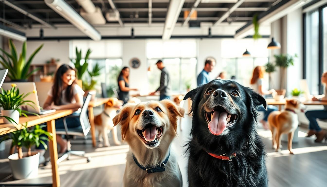 câinele în spațiile de coworking