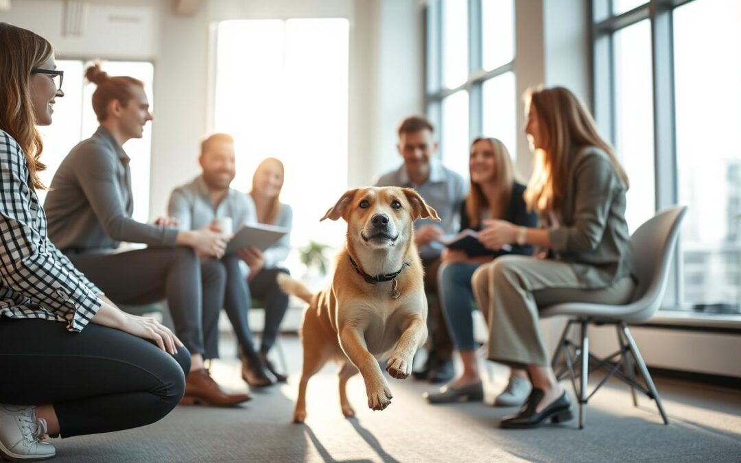 câinele și team-buildingul companiei