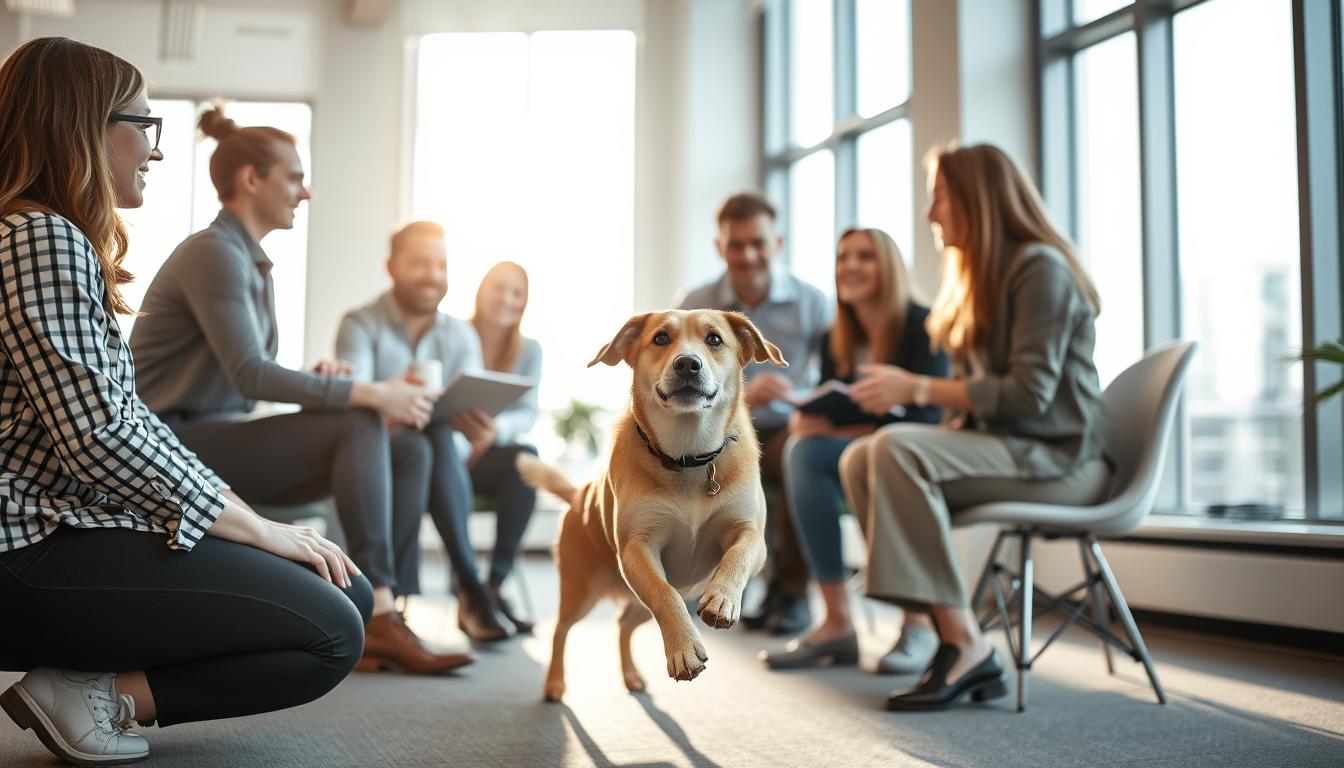 câinele și team-buildingul companiei