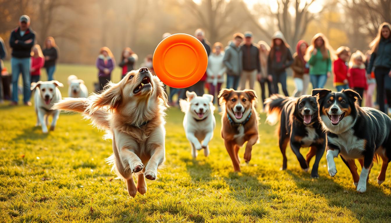 concursuri de frisbee pentru câini