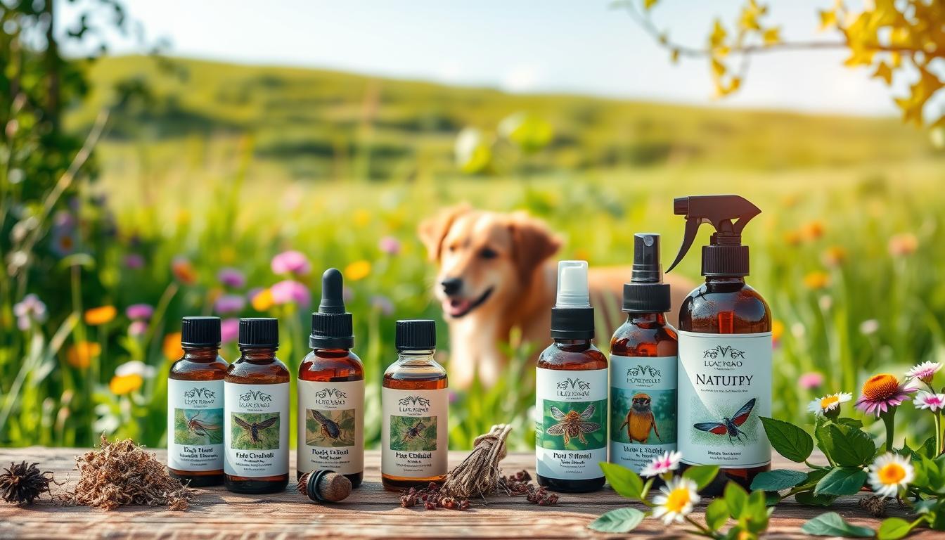 protecție naturală împotriva puricilor pentru câini