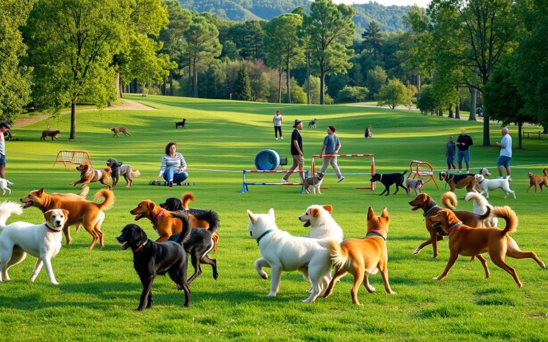 sporturi canine în parc