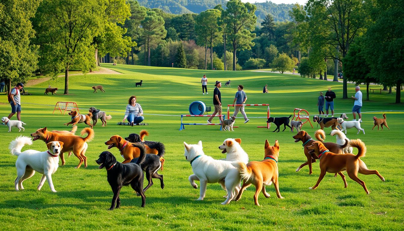 sporturi canine în parc