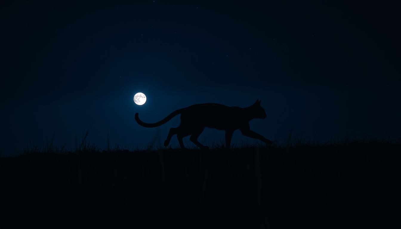 activitate nocturnă a pisicii