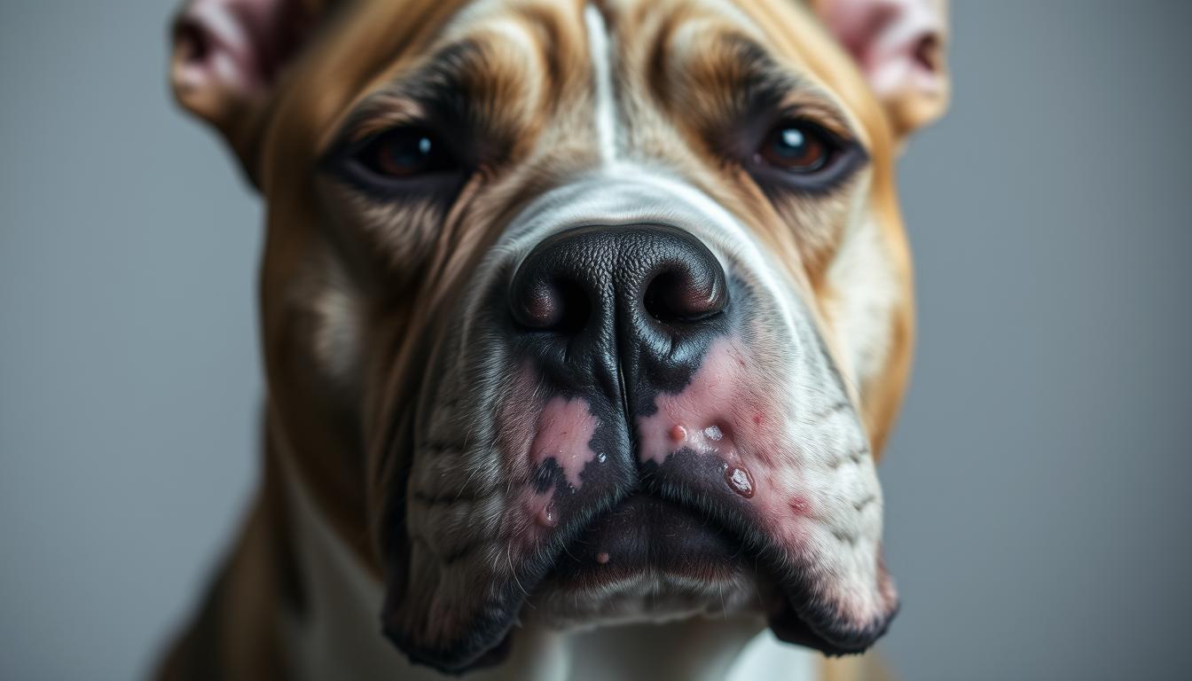 bullterrier dermatită