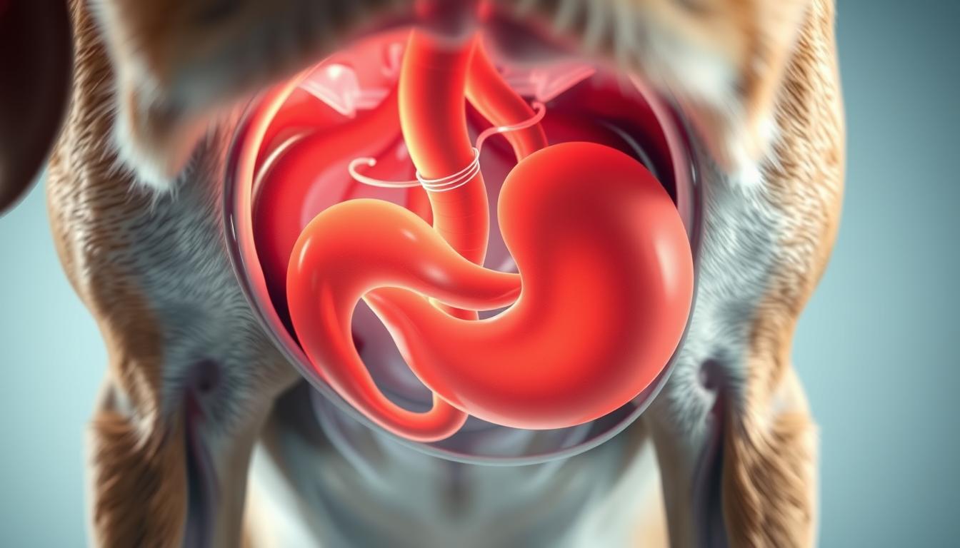 câine reflux gastric