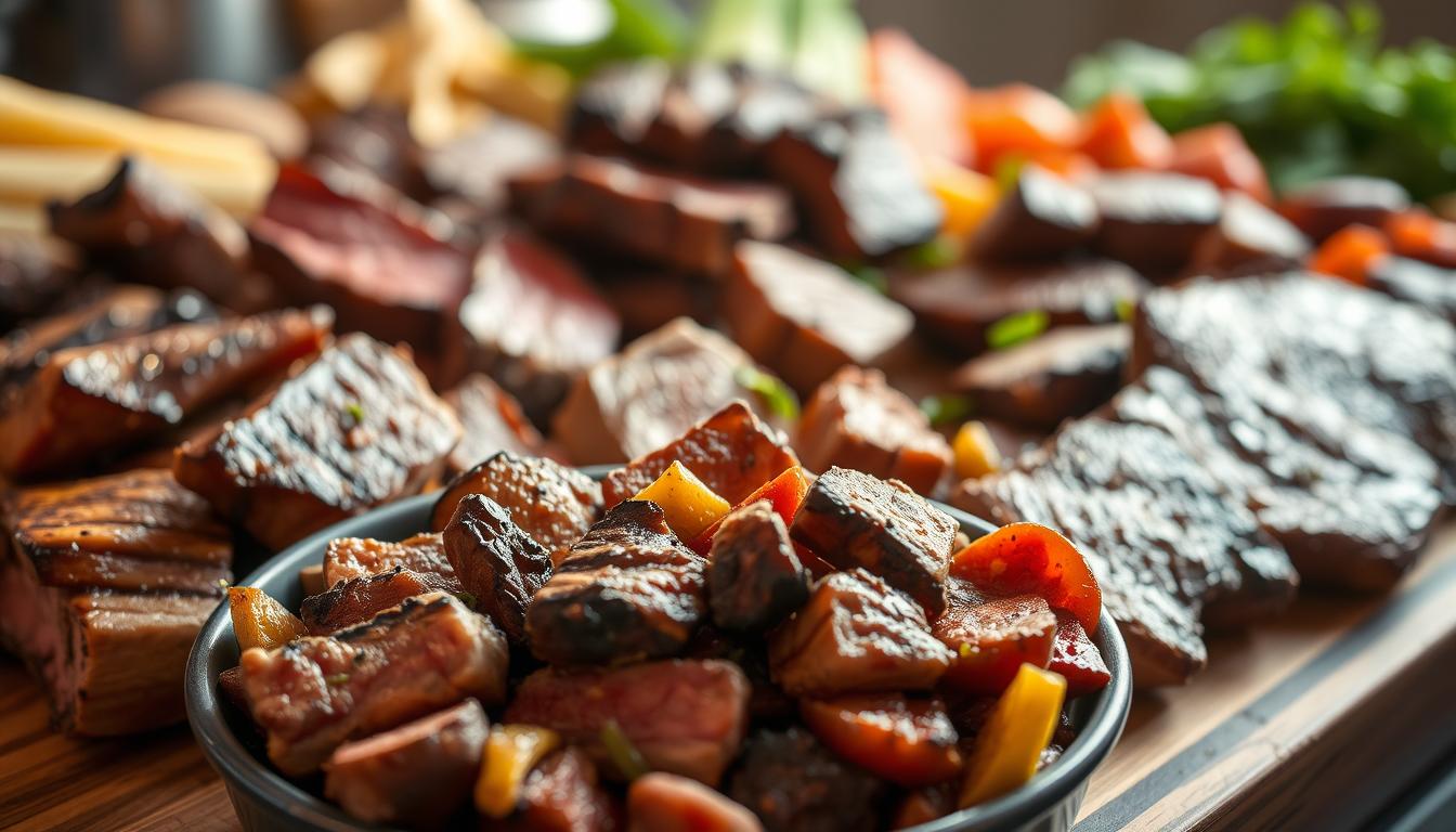carne gătită pentru câine
