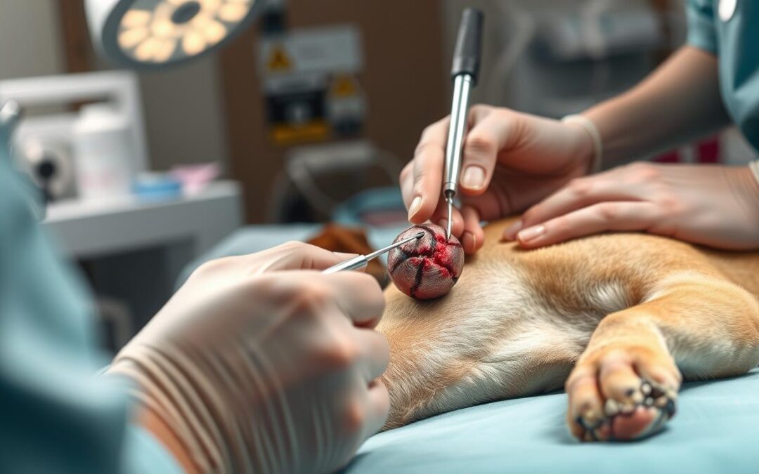 îndepărtare tumoră la câine