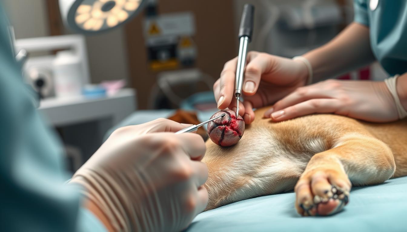 îndepărtare tumoră la câine