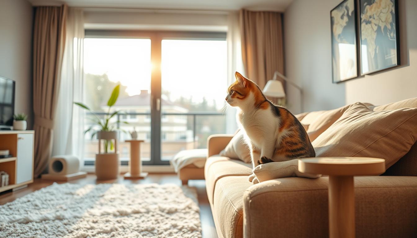 obișnuirea pisicii în apartament