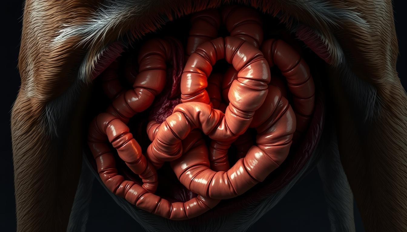 obstrucție intestinală la câine