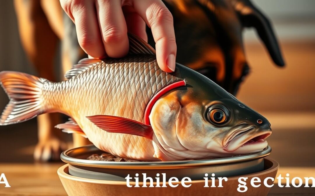 pește pentru câine