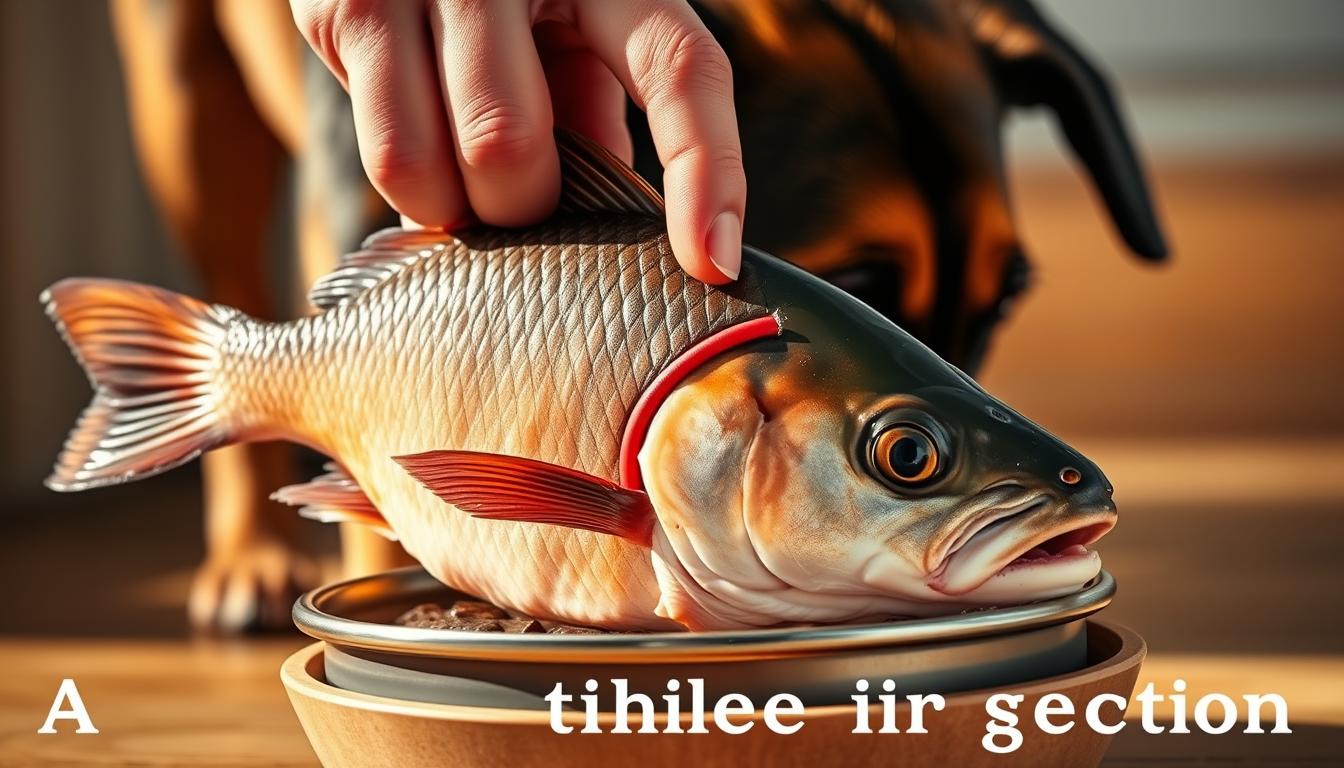 pește pentru câine