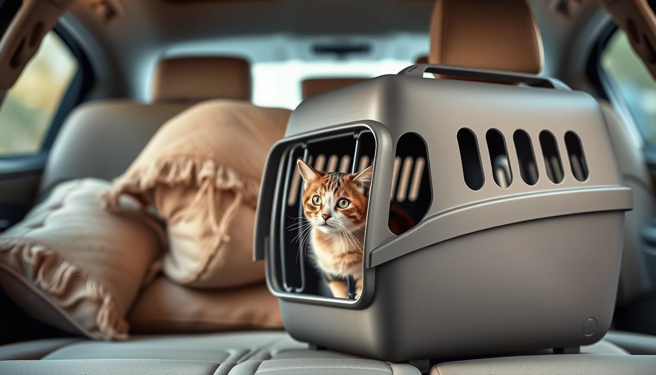 transportor auto pentru pisică
