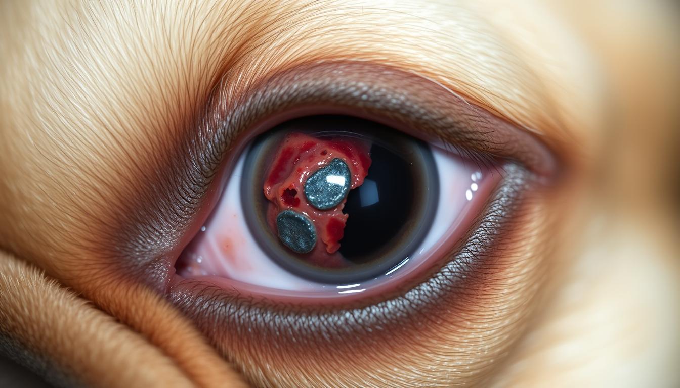 ulcer cornean la mops