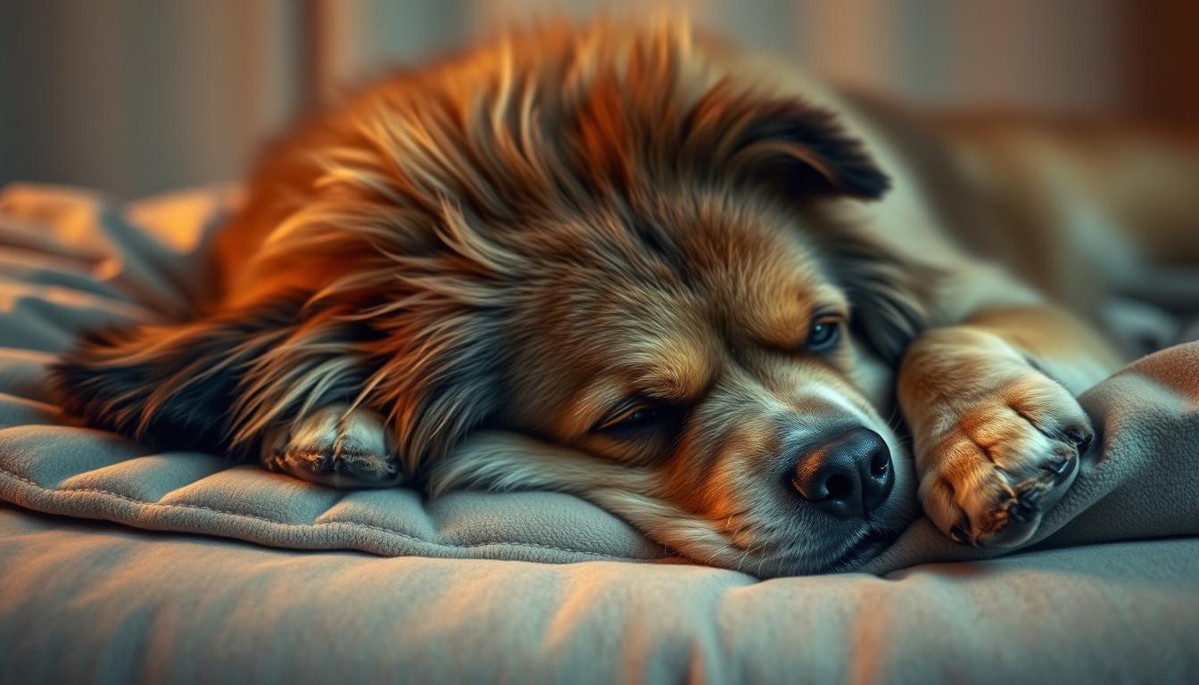 cainele-este-obosit-in-ciuda-somnului-suficient câinele este obosit în ciuda somnului suficient