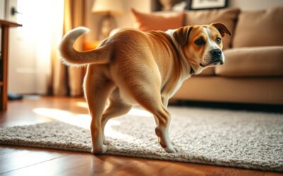 De ce își trage câinele fundul pe podea?