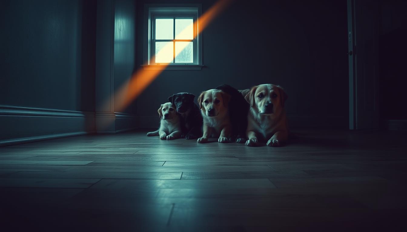 cainele-sta-intins-pe-podeaua-rece câinele stă întins pe podeaua rece