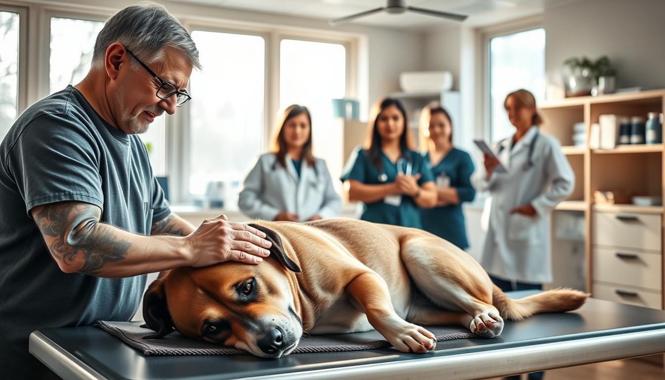 criză convulsivă la câine