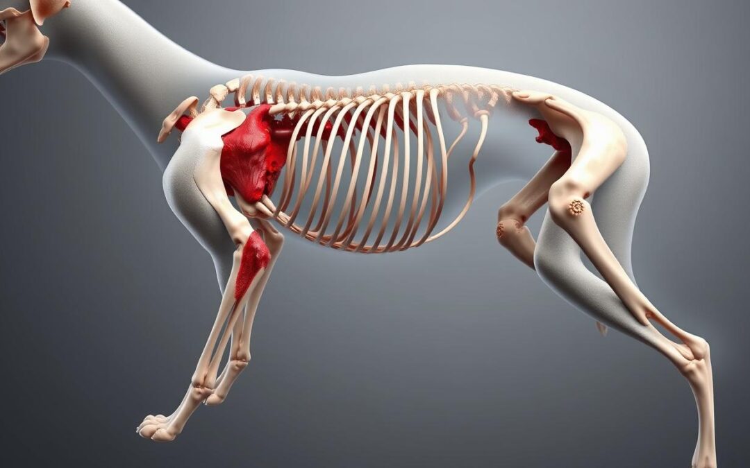 fractura osului pelvian la câine