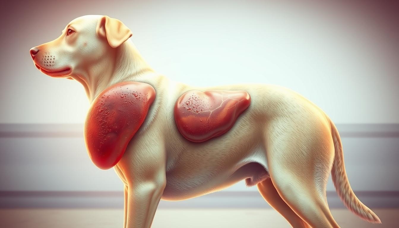 hepatomegalie la câine