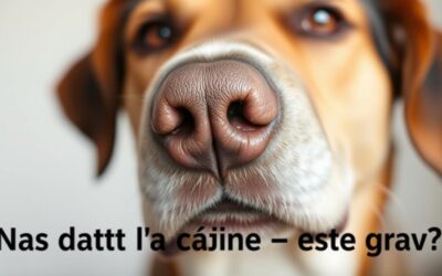 Nas uscat la câine – este grav?