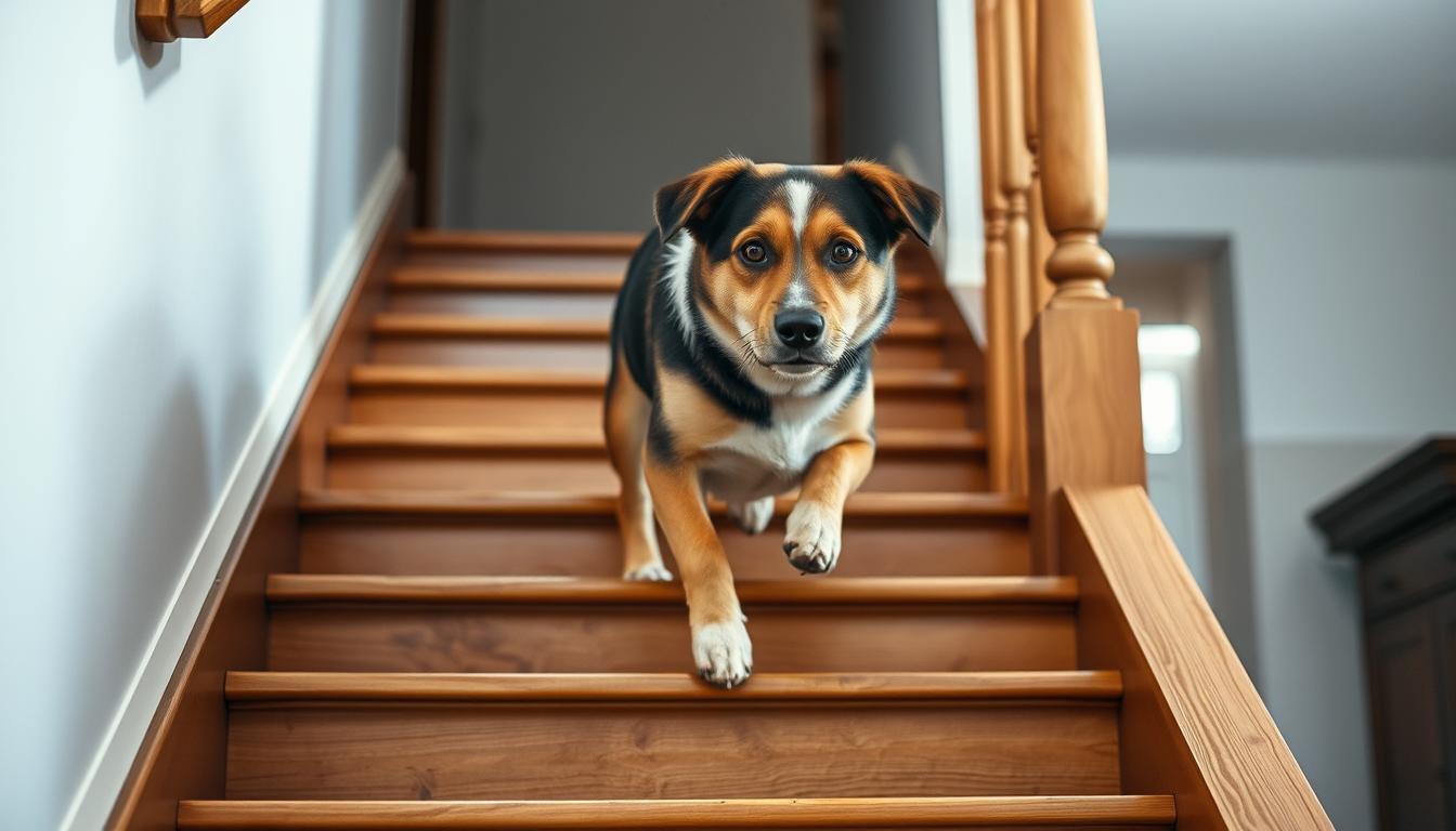 pericolele-urcarii-scarilor-la-caine pericolele urcării scărilor la câine