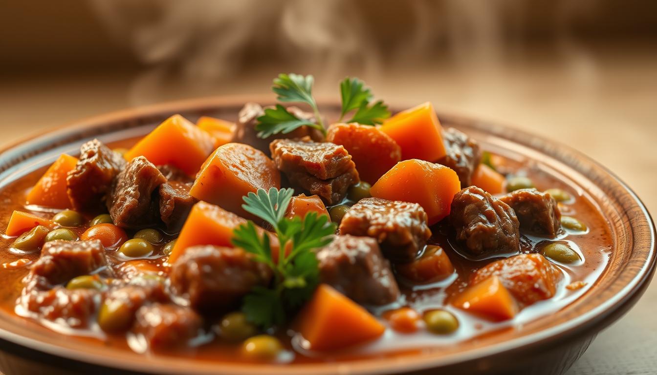 pisică tocană de carne