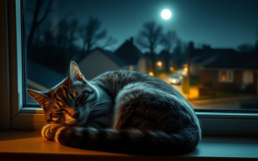 reducerea activității nocturne a pisicii