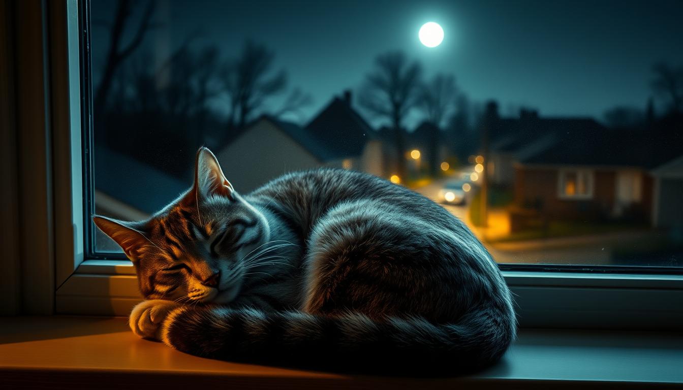 reducerea activității nocturne a pisicii