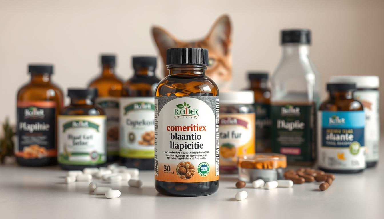 complex nutritiv pentru blană la pisici