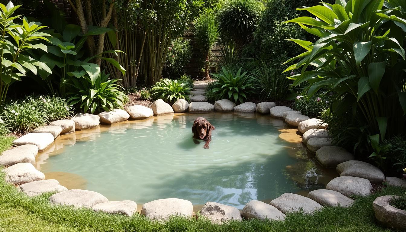 construire iaz pentru câine vară