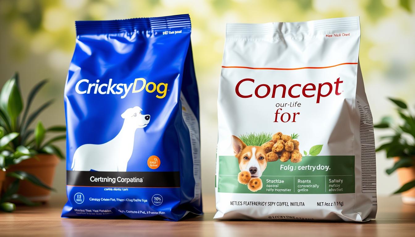 cricksydog vs concept for life hrană pentru câini