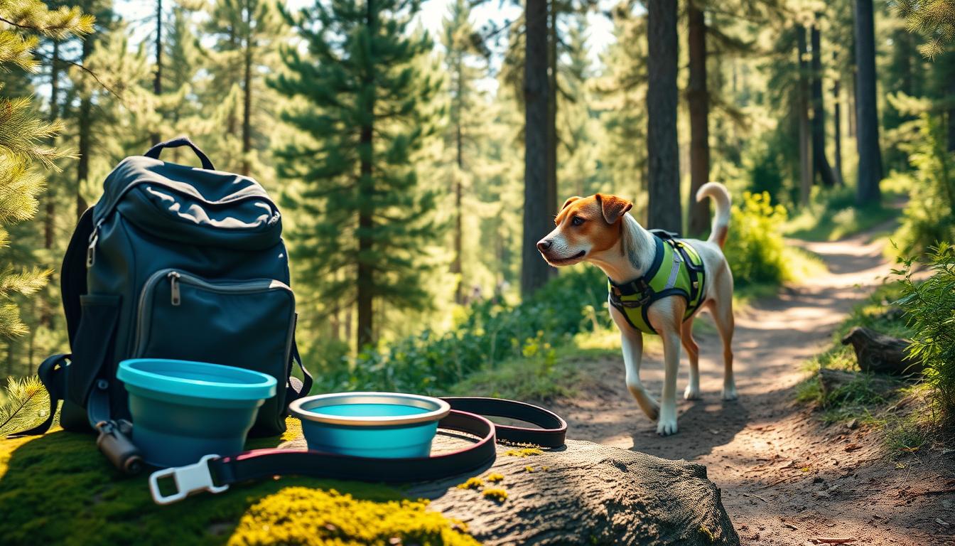 echipament-drumetie-caine-vara echipament drumeție câine vară